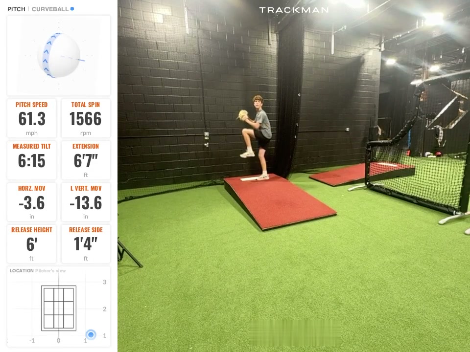 Trackman pitch readout
